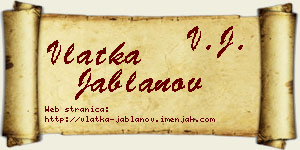Vlatka Jablanov vizit kartica